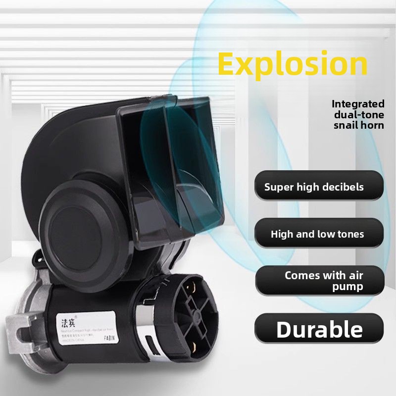Emergency Whistle Loud - Super Loud Snail Air Horn, 12V