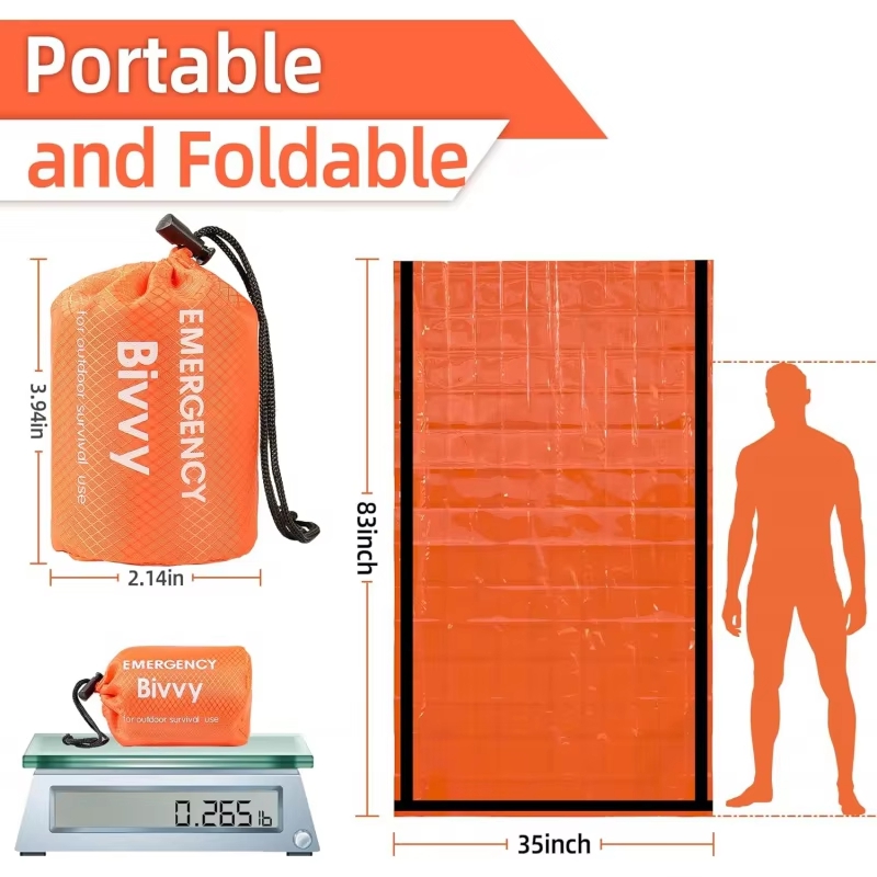 Emergency Sleeping Bag Surviva - đánh giá và giá Emergency Mylar Tent