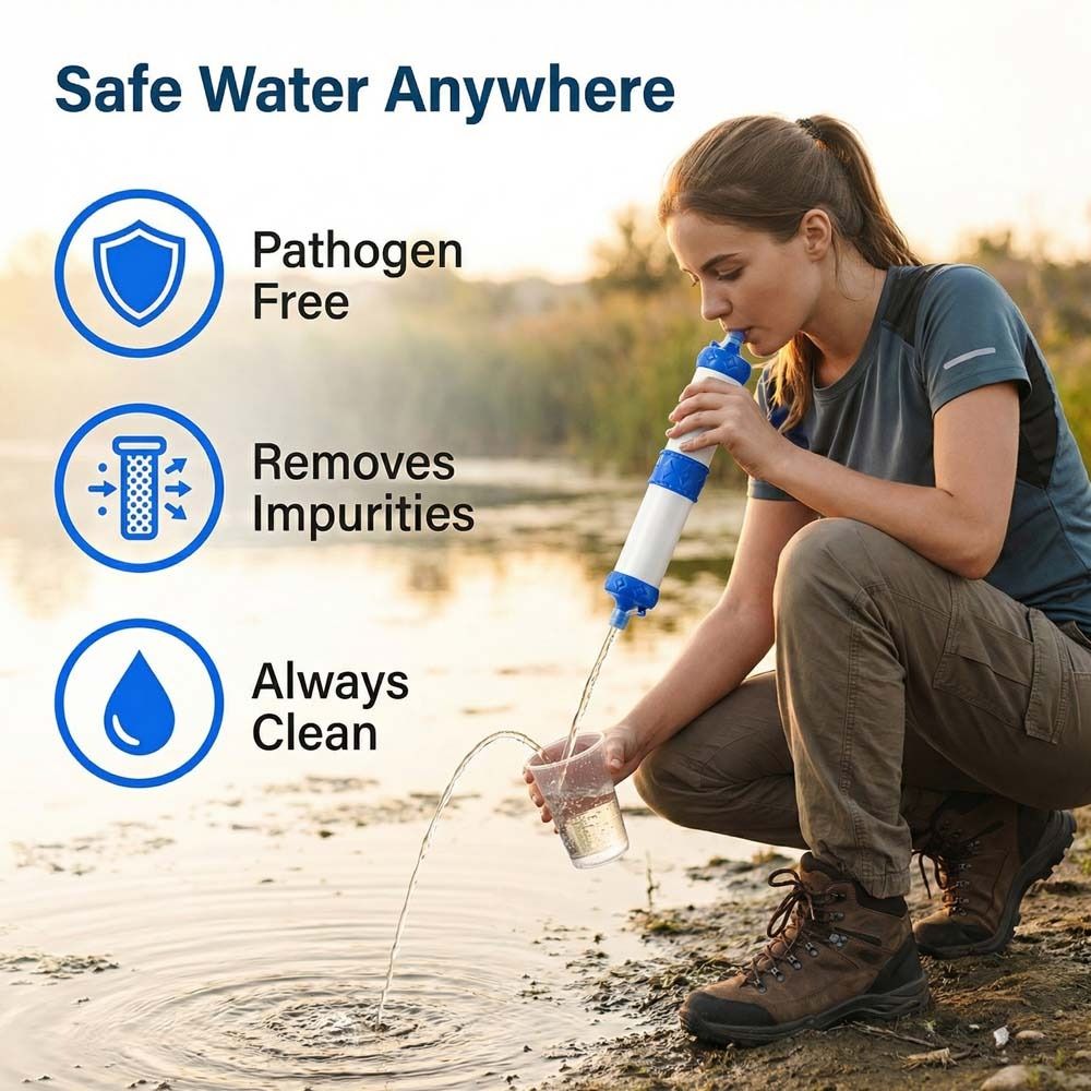 Mini Mini Water Filter Straw P - đánh giá và giá Water Purification Straw