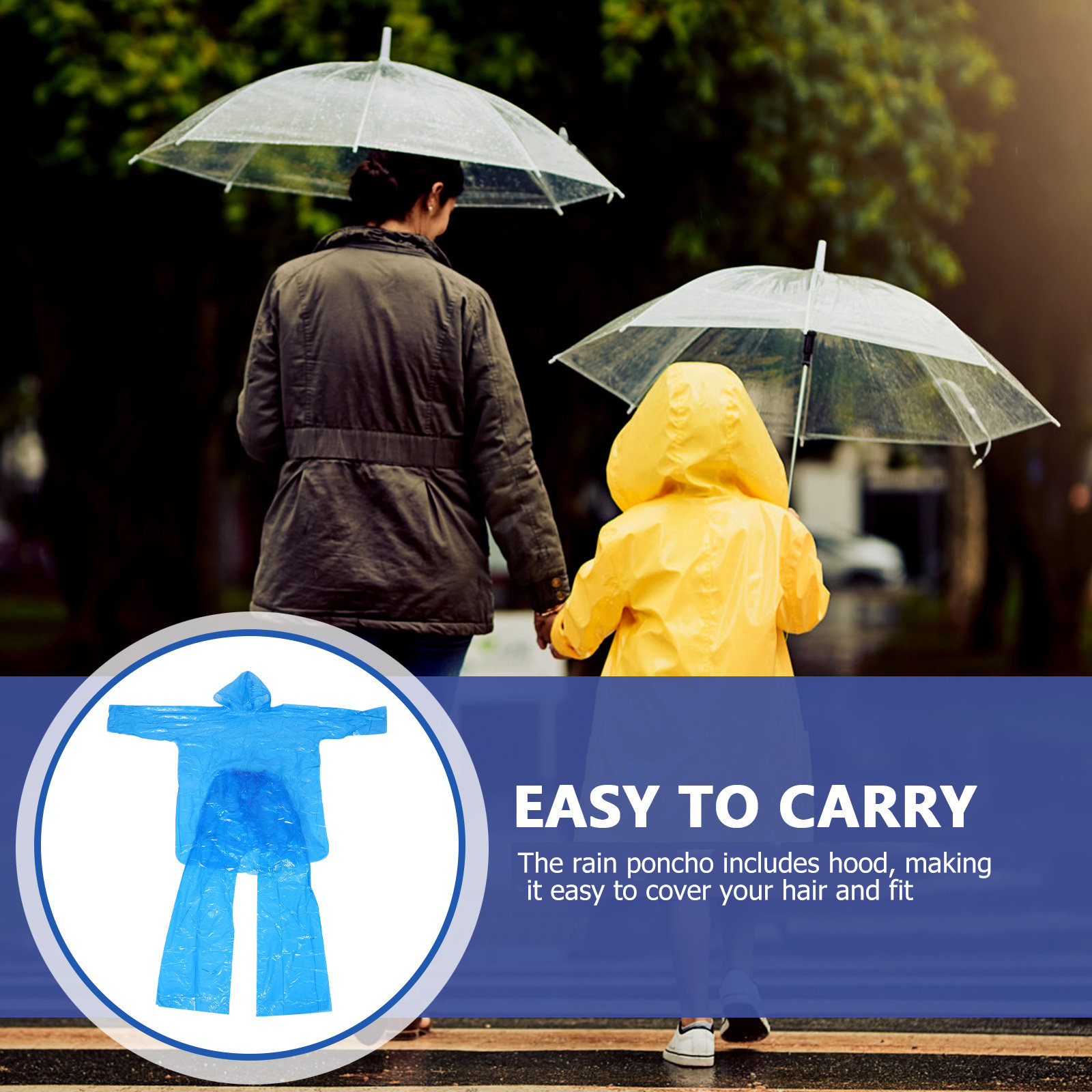 Emergency Rain Poncho Set Clea - đánh giá và giá Emergency Poncho Rain