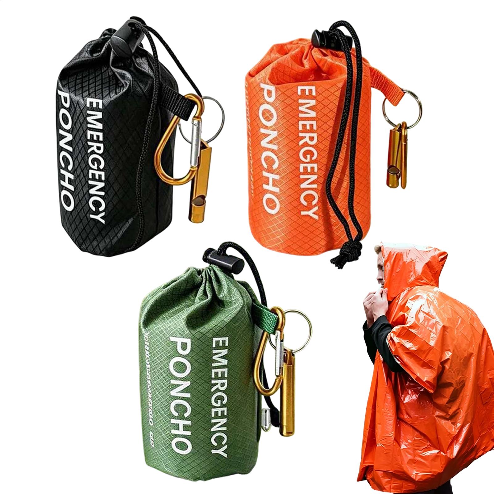 3pcs Survival Emergency Rain P - đánh giá và giá Emergency Poncho Rain