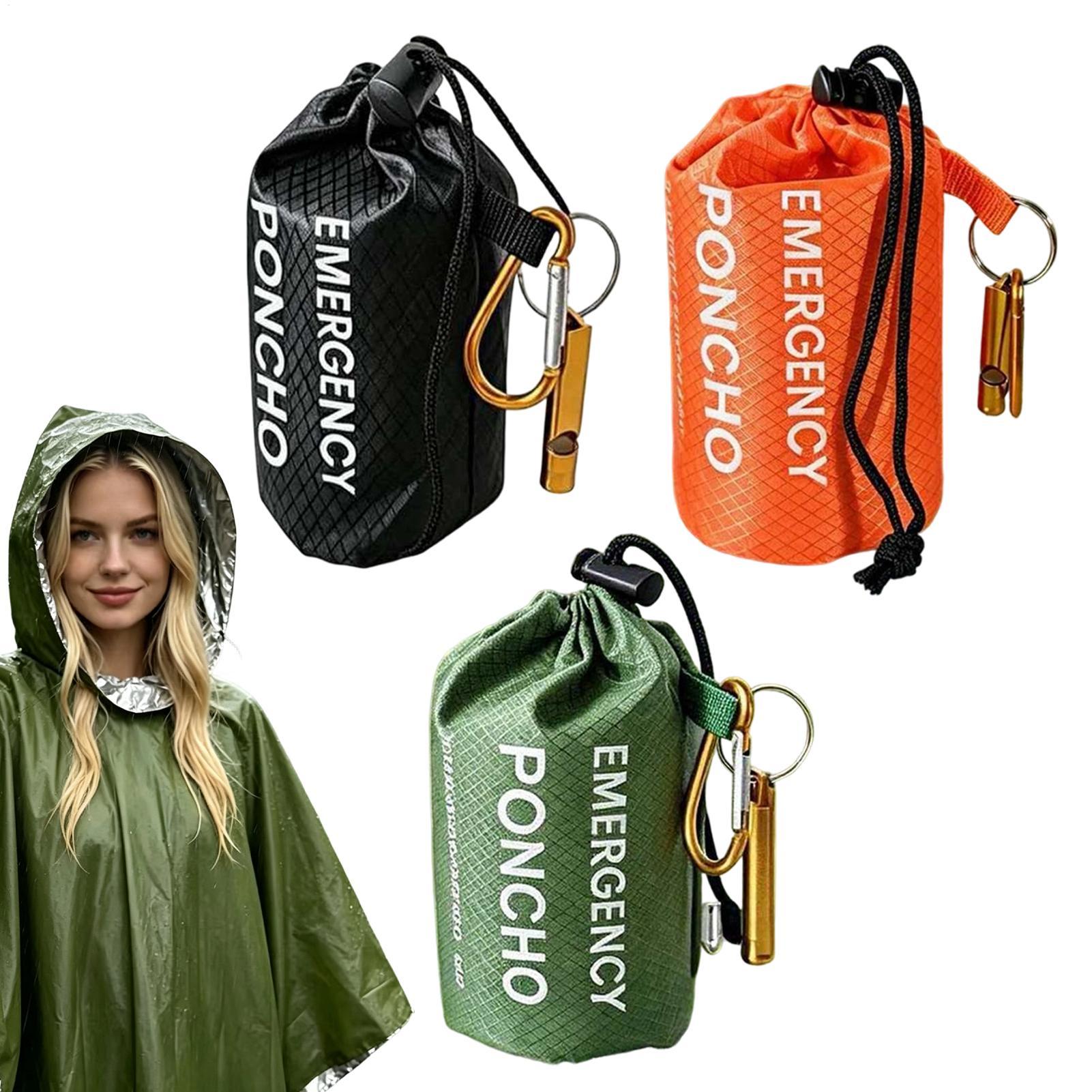 3pcs Survival Emergency Rain P - đánh giá và giá Emergency Poncho Rain