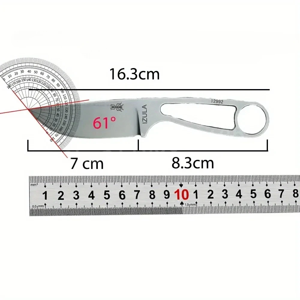 IZULA High-Strength Straight K - đánh giá và giá Bushcraft Knife Fixed