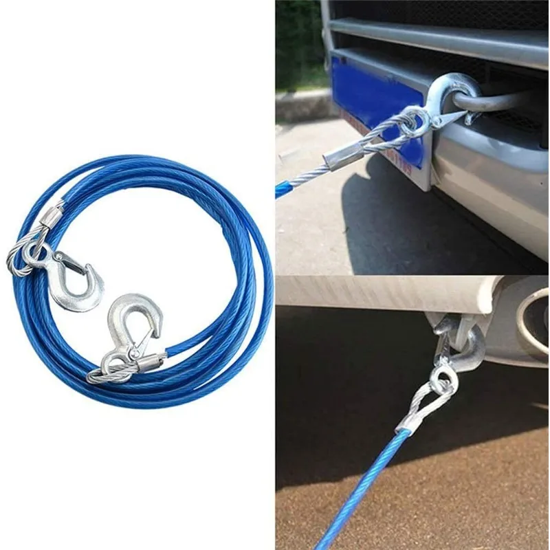 Car Towing Rope 3-7 Tons Steel - đánh giá và giá Rescue Rope Throw