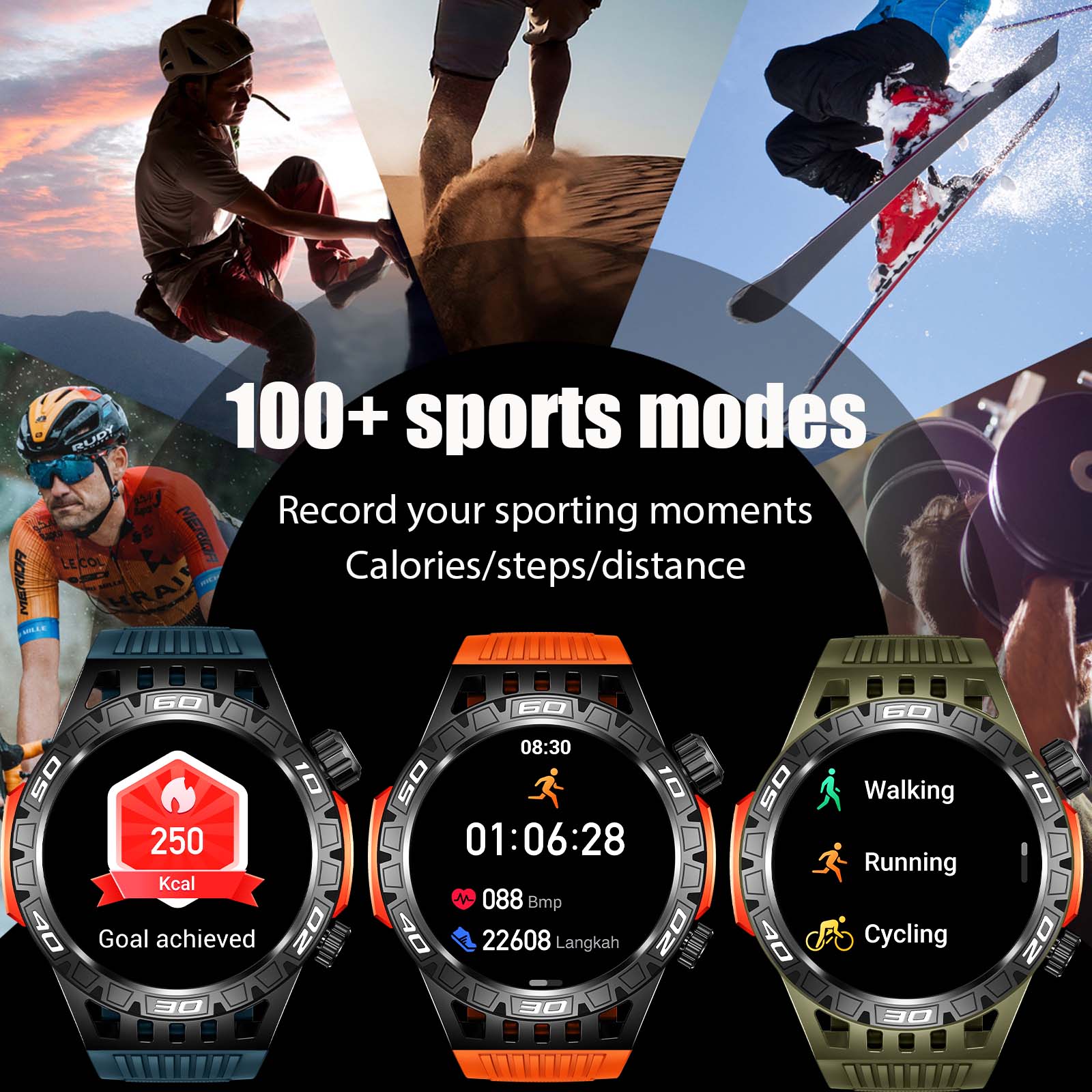 EIGIIS Smart Watch for Men wit - đánh giá và giá Compass Lensatic